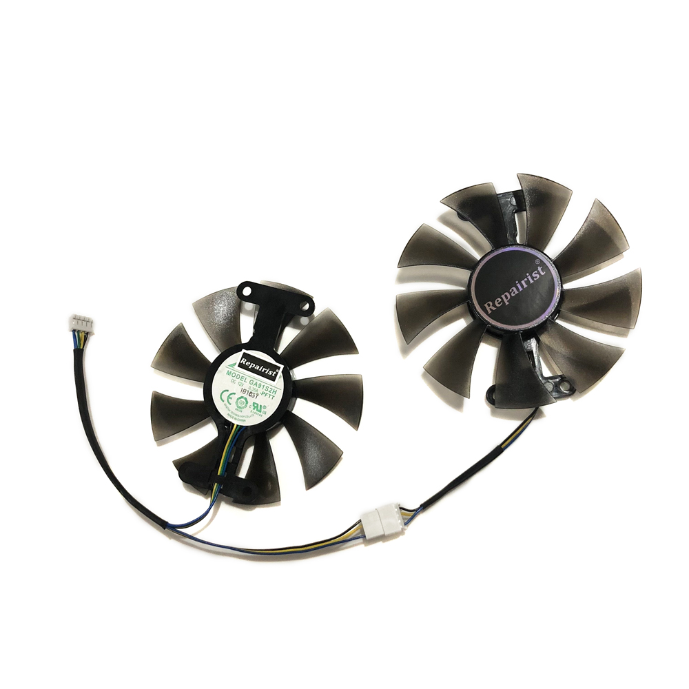 Rx 580 8Gb 2048Sp Gpu - 2 ピース/セット、GA91S2H、ビデオカードファン、直径 85 ミリメートル、SJS AMD RX580