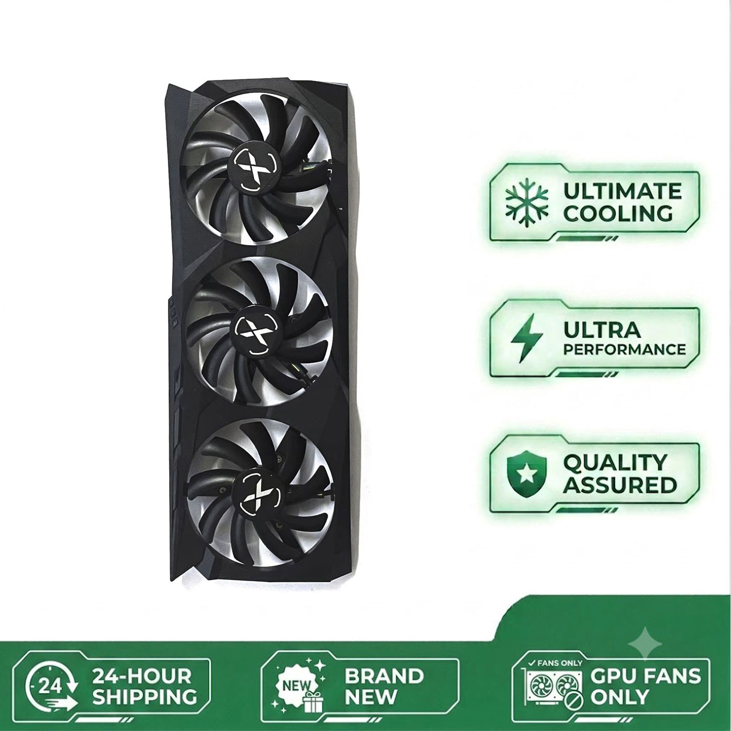 Rx 6700 Xt 12Gb Graphics Card - オリジナル 85mm 4ピン T129215SU DC 12V