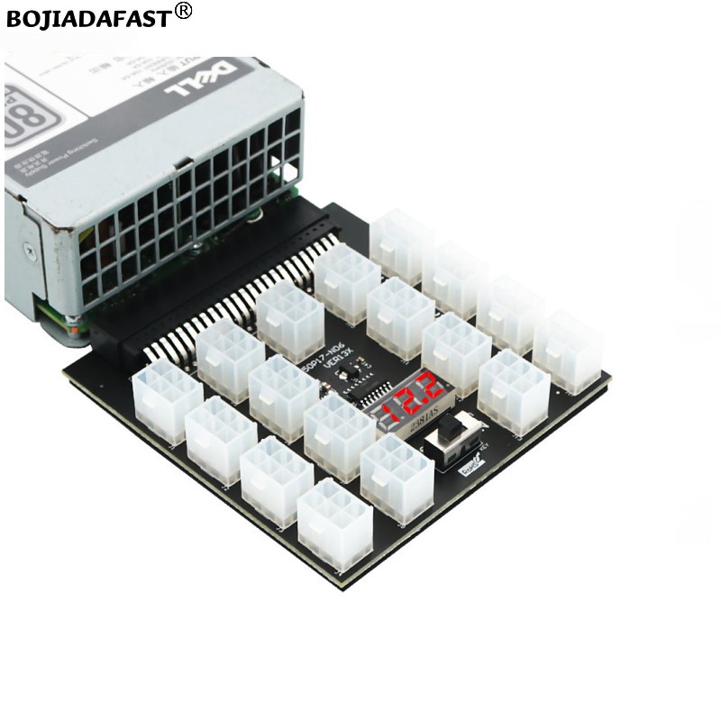 17 * PCI-E 6ピンコネクタブレークアウトボードオン - 2400W Server Psu Breakout Board のレビューと価格